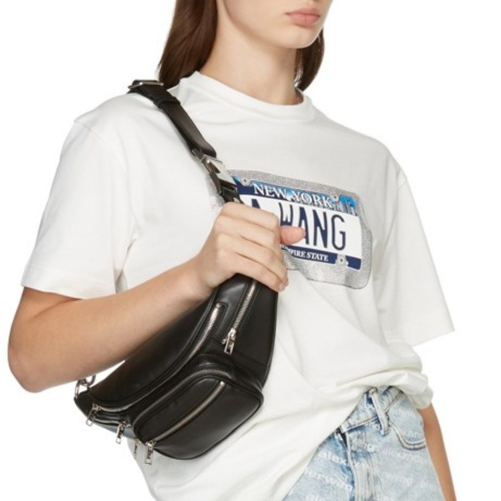 ALEXANDER WANG Black Attica Fanny Pack
